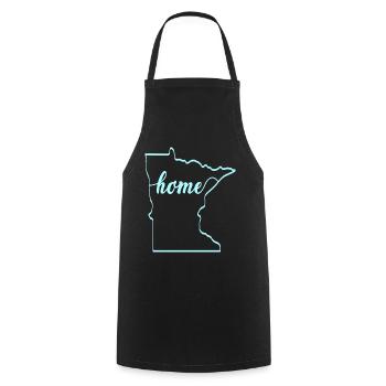 Home Minnesota Design für stolze Minnesotaner - Kochschürze - Schwarz - Vorne - AI Model Male 185 dark (185cm)