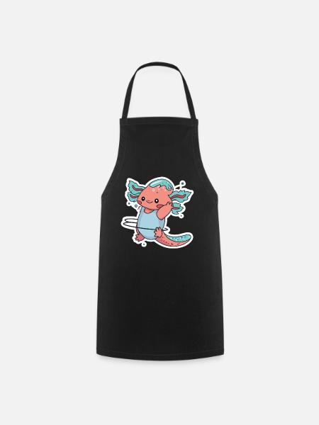 Hulahoop Axolotl - Kochschürze - Schwarz