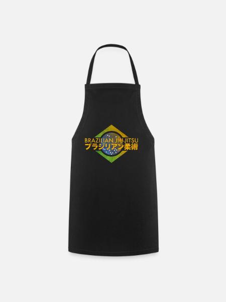 Brazilian Jiu-Jitsu Couleurs Brésil - Tablier de cuisine - noir