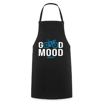 Vélo velo good mood sport cycliste gravel - Tablier de cuisine - noir - Devant - AI Model Male 185 dark (185cm)