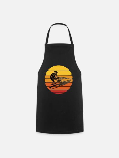 Jet Ski Design TShirt - Kochschürze - Schwarz