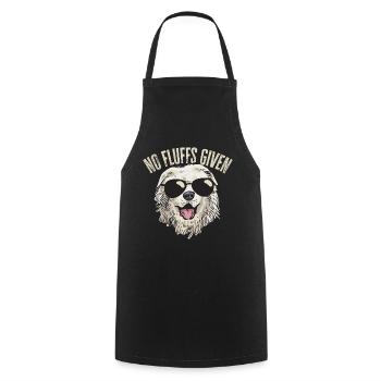 Large Pyrenean Dog No lint given Pyrenees - Cooking Apron - black - Front - AI Model Male 185 dark (185cm)