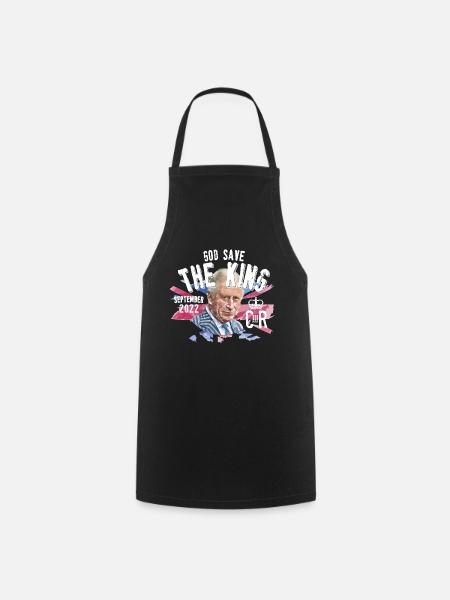 Charles III T-shirt - Kochschürze - Schwarz