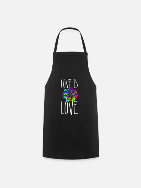 Gay Pride LGBT LGBTQ CSD Schwul Bi Geschenkidee - Kochschürze - Schwarz