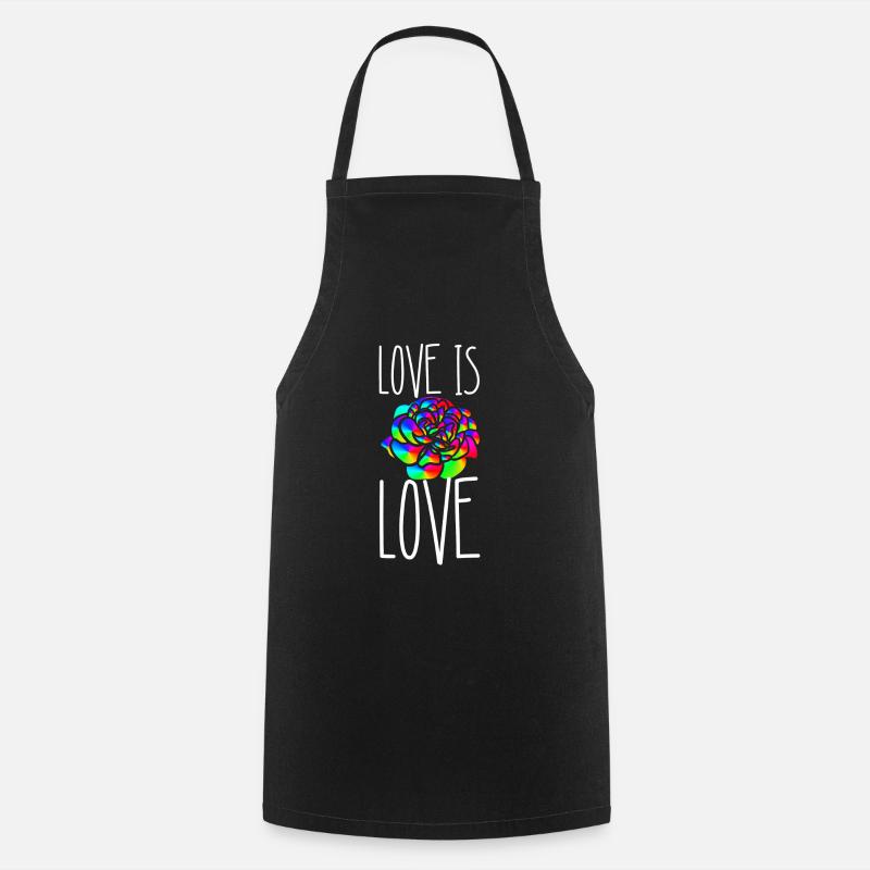 Gay Pride LGBT LGBTQ CSD Schwul Bi Geschenkidee - Kochschürze - Schwarz