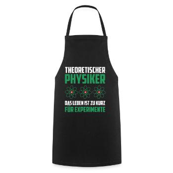 Theoretischer Physiker Physik lustige Geschenkidee - Kochschürze - Schwarz - Vorne - AI Model Male 185 dark (185cm)