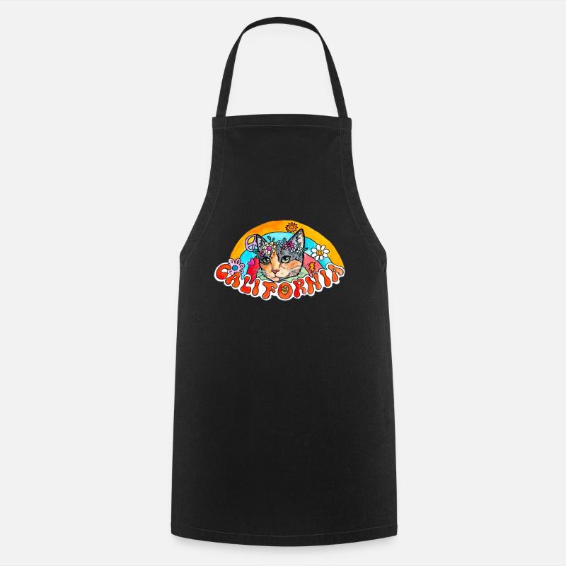 California Calico - Cooking Apron - black