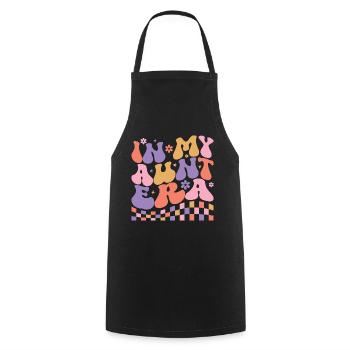 In My Aunt Era Baby Announcement for Aunt Mother's - Tablier de cuisine - noir - Devant - AI Model Male 185 dark (185cm)