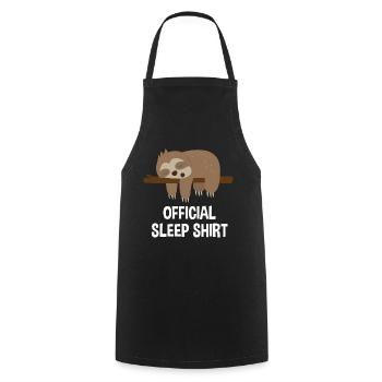 Chemise de nuit officielle Sloth - Tablier de cuisine - noir - Devant - AI Model Male 185 dark (185cm)