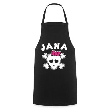 Jana Design pour les filles et les femmes - Tablier de cuisine - noir - Devant - AI Model Male 185 dark (185cm)