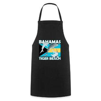 Tiger Beach Bahamas - Cooking Apron - black - Front - AI Model Male 185 dark (185cm)