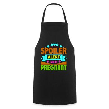 Mère Enceinte Bébé Nourrisson T-shirt Maman - Tablier de cuisine - noir - Devant - AI Model Male 185 dark (185cm)