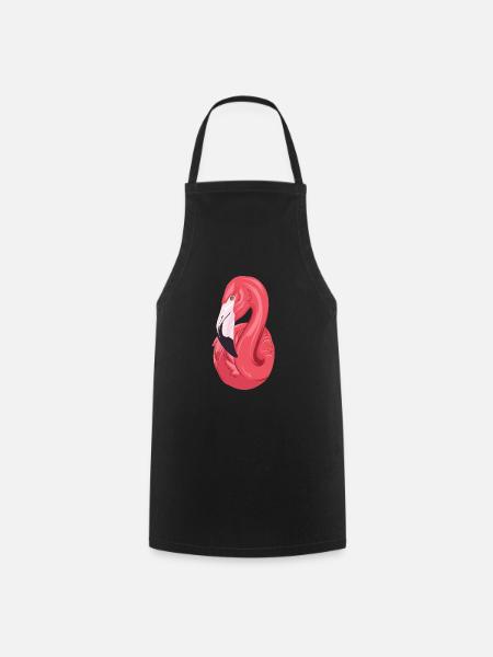Flamingo Summer / Summer / Sun - Cooking Apron - black