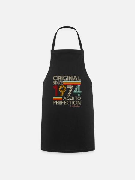 1974 - Tablier de cuisine - noir