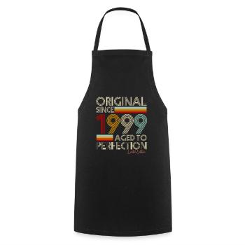 1999 - Tablier de cuisine - noir - Devant - AI Model Male 185 dark (185cm)