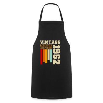 1962 - Cooking Apron - black - Front - AI Model Male 185 dark (185cm)