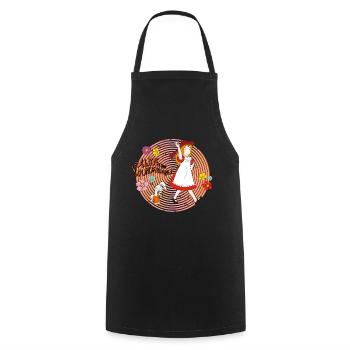 Alice Au Pays Des Merveilles Voyage Découverte - Tablier de cuisine - noir - Devant - AI Model Male 185 dark (185cm)