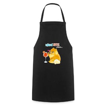 Spitz Spritz - Kochschürze - Schwarz - Vorne - AI Model Male 185 dark (185cm)