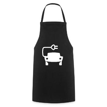 The transport transition - Cooking Apron - black - Front - AI Model Male 185 dark (185cm)