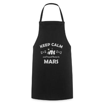 The Mars Mission Team - Cooking Apron - black - Front - AI Model Male 185 dark (185cm)