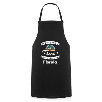 Voyage en Floride en Amérique - Tablier de cuisine - noir - Devant - AI Model Male 185 dark (185cm)
