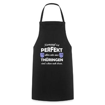 Thuringia in the east - Cooking Apron - black - Front - AI Model Male 185 dark (185cm)