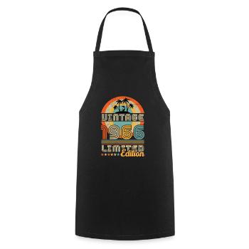 May 1966 Anniversary April 1966 May - Cooking Apron - black - Front - AI Model Male 185 dark (185cm)