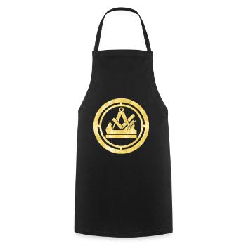 Schreiner Tischler Zunft Logo Wappen Gold - Tablier de cuisine - noir - Devant - AI Model Male 185 dark (185cm)