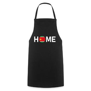 Drapeau De La Guadeloupe Antilles Gwada 971 Home - Tablier de cuisine - noir - Devant - AI Model Male 185 dark (185cm)