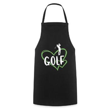 Sport Heart Golf - Tablier de cuisine - noir - Devant - AI Model Male 185 dark (185cm)