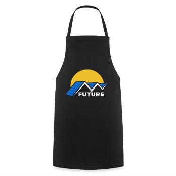 Photovoltaïque - Energie solaire - Soleil - Futur - Tablier de cuisine - noir - Devant - AI Model Male 185 dark (185cm)