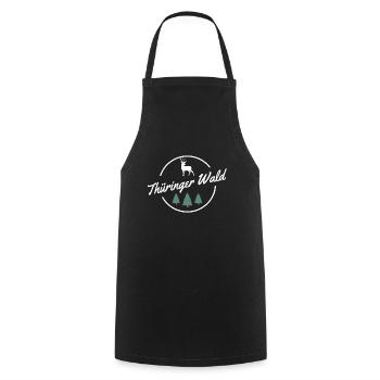 Thüringer Wald Thüringen Cadeau - Tablier de cuisine - noir - Devant - AI Model Male 185 dark (185cm)