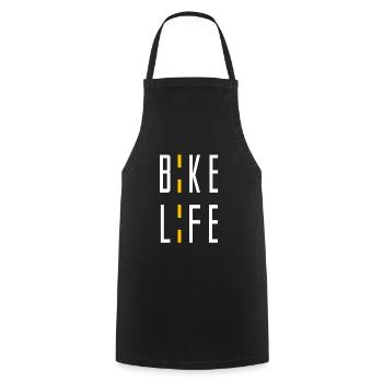 bicycle - Cooking Apron - black - Front - AI Model Male 185 dark (185cm)