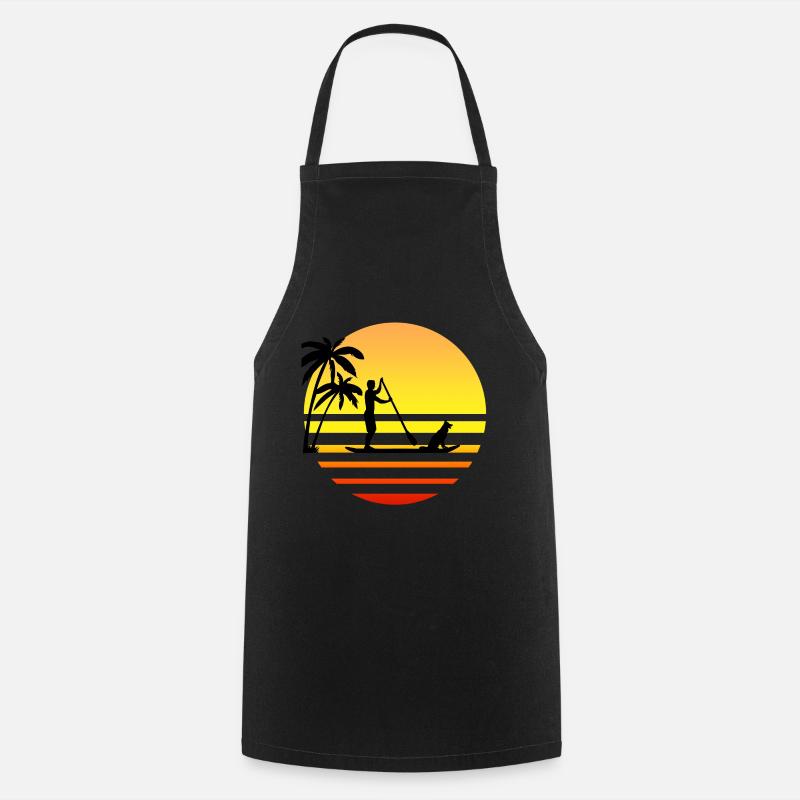Stand paddle & cadeau de chien - Tablier de cuisine - noir