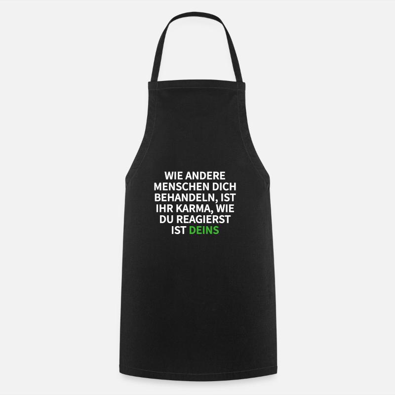 karma - Cooking Apron - black