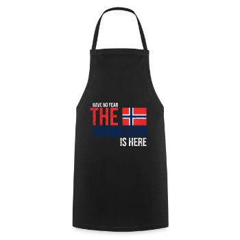 Norvège drapeau norvégien drapeau drapeau pays - Tablier de cuisine - noir - Devant - AI Model Male 185 dark (185cm)