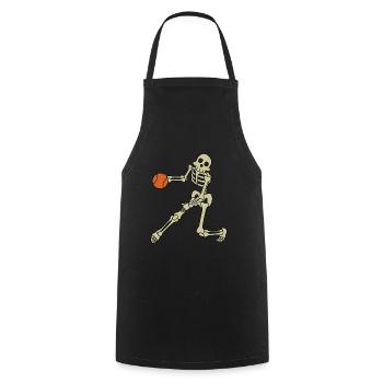Basketball skeleton - Cooking Apron - black - Front - AI Model Male 185 dark (185cm)
