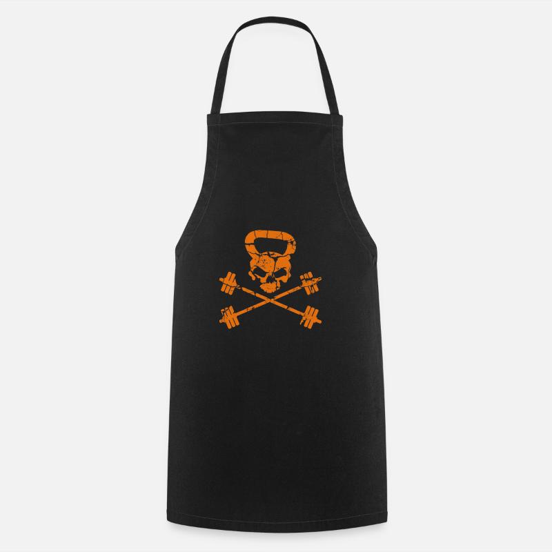 Outpost Logo Orange - Cooking Apron - black