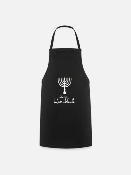 Hanoukka Judaïsme Juif Juif Juif Hanouka - Tablier de cuisine - noir