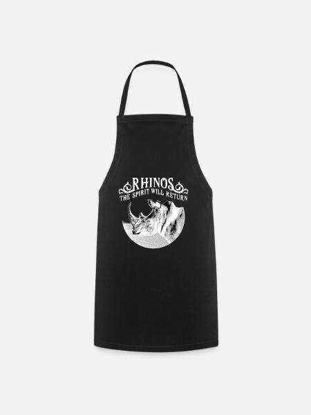 Rhino Rhino Africa Safari - Cooking Apron - black