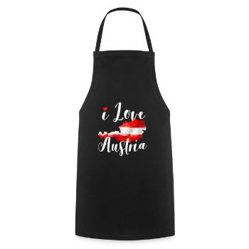 J'aime l'Autriche | J'aime l'Autriche - Tablier de cuisine - noir - Devant - AI Model Male 185 dark (185cm)