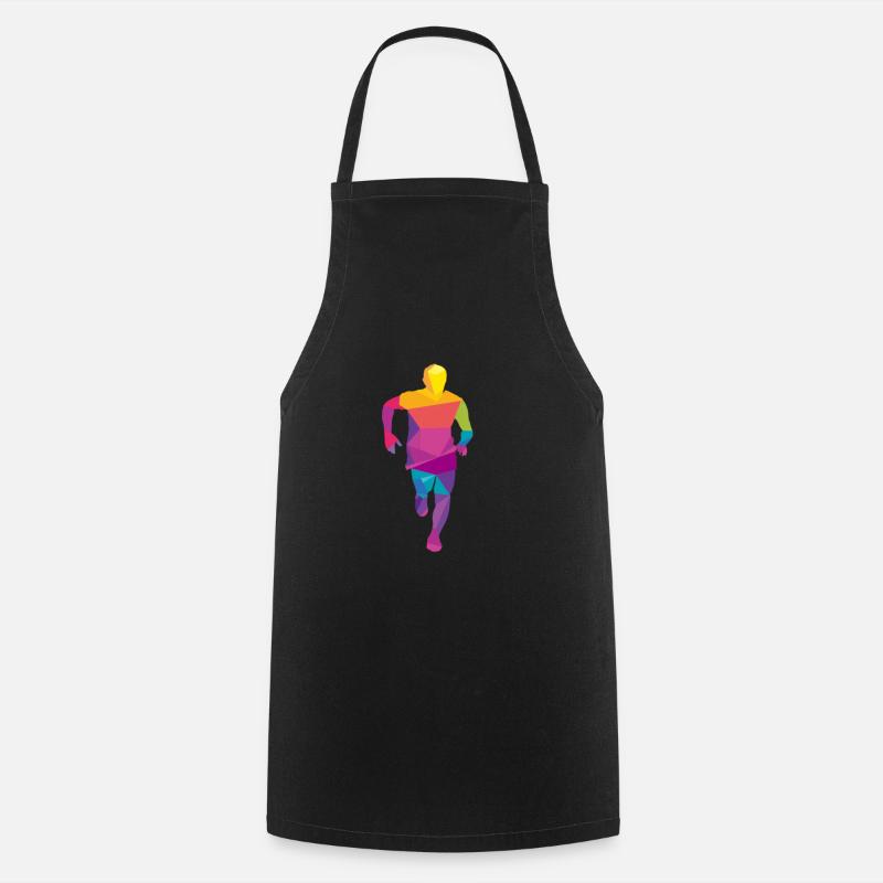 Laufen Joggen Running Lauf Geschenk - Kochschürze - Schwarz