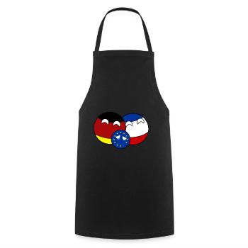 Countryball Germany France EU - Brexit - Cooking Apron - black - Front - AI Model Male 185 dark (185cm)