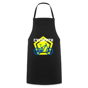 cycopath Funny T-Shirts - Cooking Apron - black - Front - AI Model Male 185 dark (185cm)