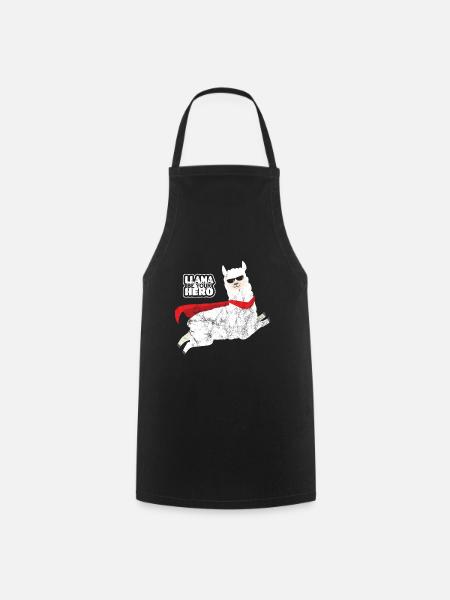 Super Lama - Kochschürze - Schwarz