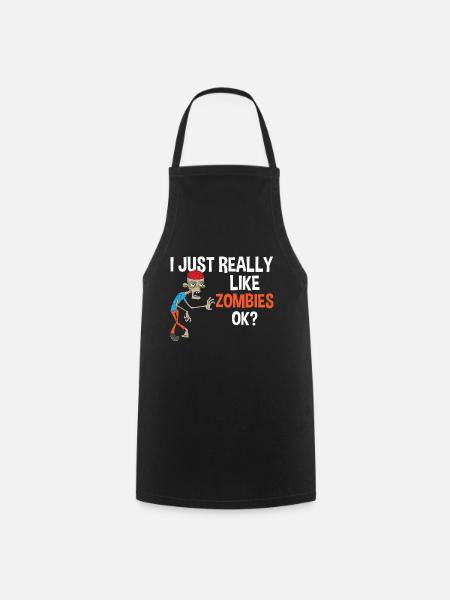 Zombie Zombie Zombie Zombie Zombie - Cooking Apron - black