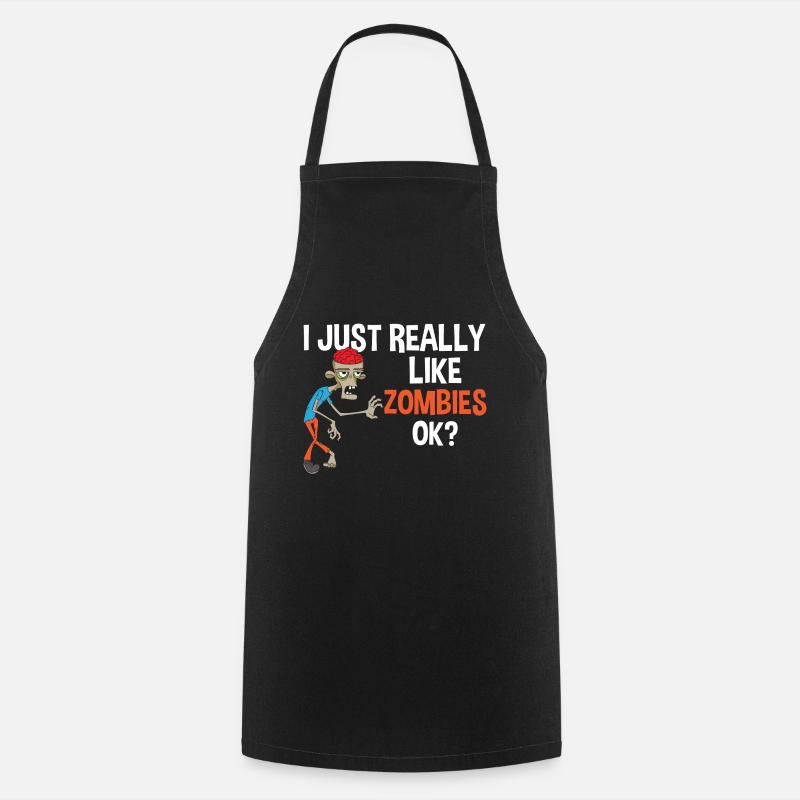 Zombie Zombie Zombie Zombie Zombie - Cooking Apron - black