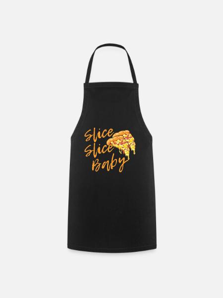 Pizza Pizza Pizza Pizza Pizza Pizza Pizza Pizza - Cooking Apron - black
