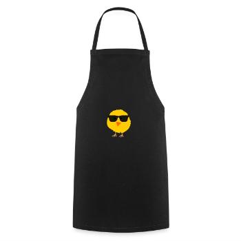 Süßes flauschiges Küken Sonnenbrille Geschenk Spaß - Kochschürze - Schwarz - Vorne - AI Model Male 185 dark (185cm)