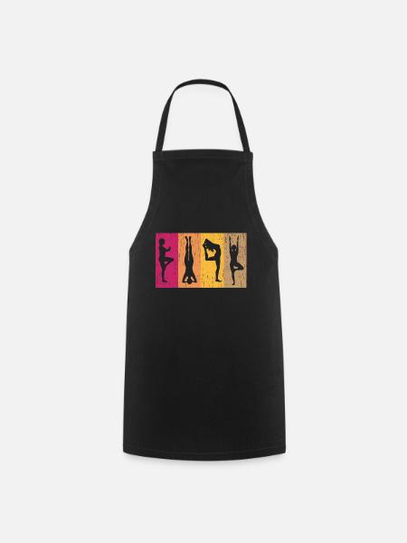 Yoga Yoga Yoga Yoga Yoga Yoga Yoga Yoga Yoga - Tablier de cuisine - noir